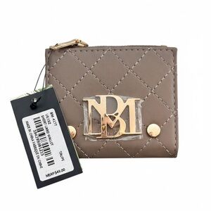 Badgley Mischka Taupe Small Comact Wallet NWT $49+